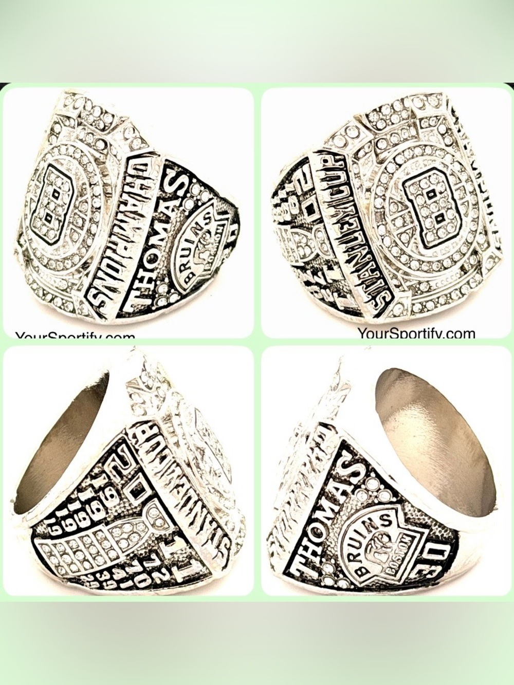 NHL / 2011 Boston Bruins Stanley Cup championship ring / Thomas